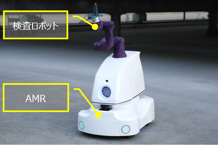 検査路上を走るEGmobile