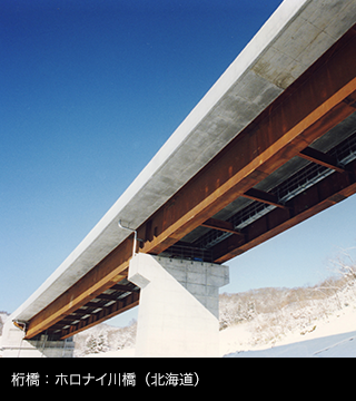 桁橋：ホロナイ川橋（北海道）